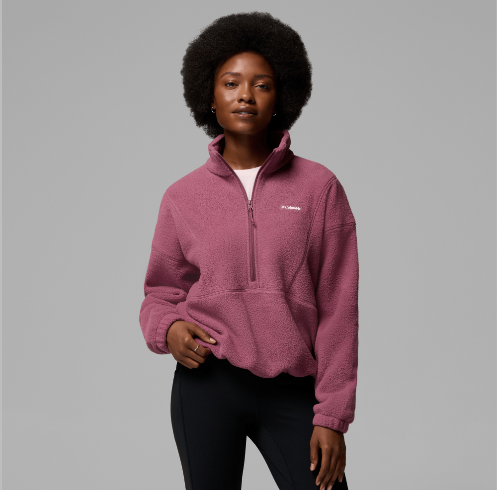Pile in Sherpa con cerniera a metà lunghezza Timber Meadow™ MTR da donna