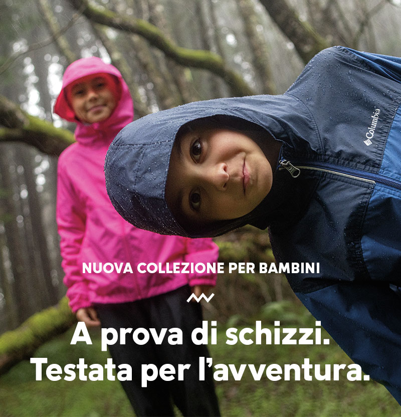 NUOVA COLLEZIONE PER BAMBINI A prova di schizzi. Testata per l'avventura.