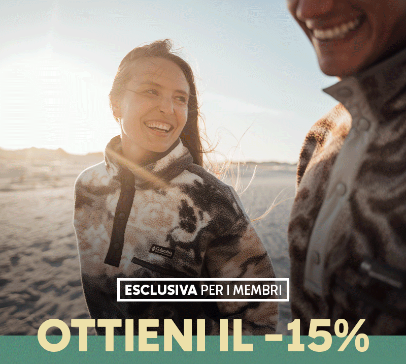ESCLUSIVA PER I MEMBRI OTTIENI IL -15%