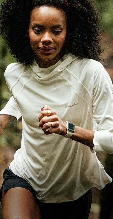 Top tecnico con cerniera a metà lunghezza Stealth Spring™ da donna