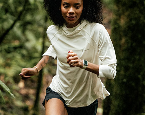 Top tecnico con cerniera a metà lunghezza Stealth Spring™ da donna